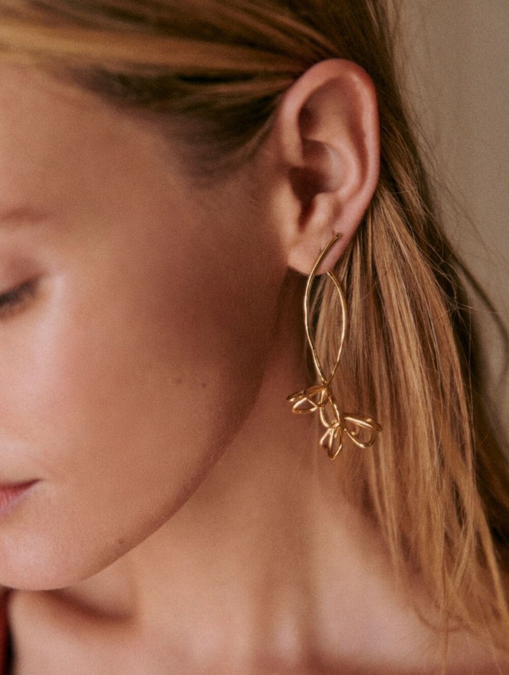 Sezane Cassiopée Earrings Gold - Size TU